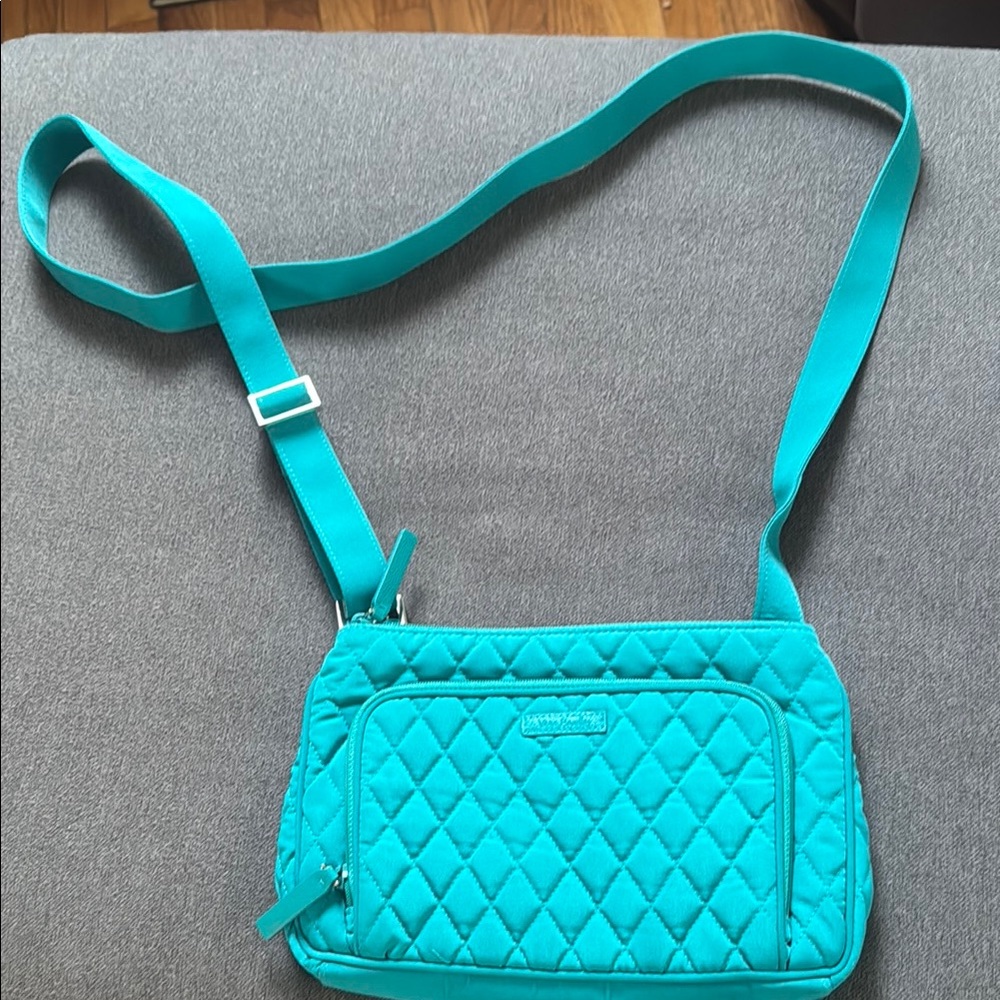 Vera Bradley Aqua Quilted Crossbody Bag